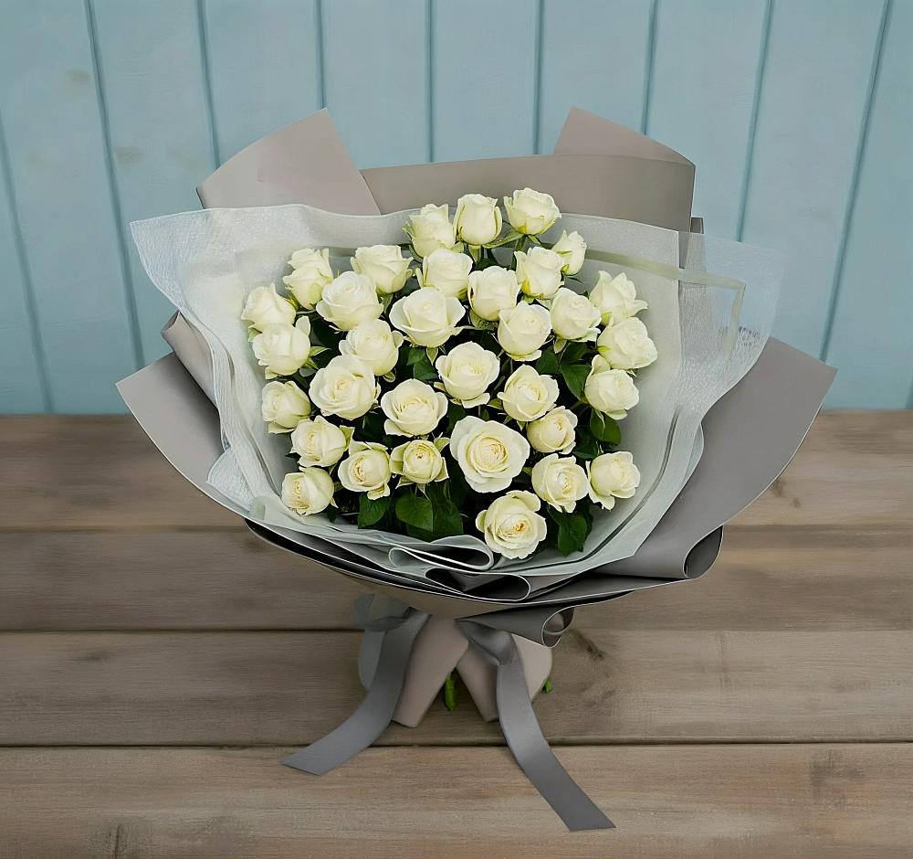 Букет Белоснежная нежность в Базарный Карабулак