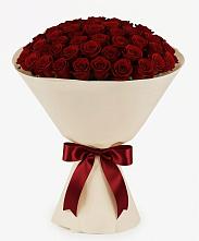 Букет 101 Бордовая роза Блэк Бакарра в Базарный Карабулак