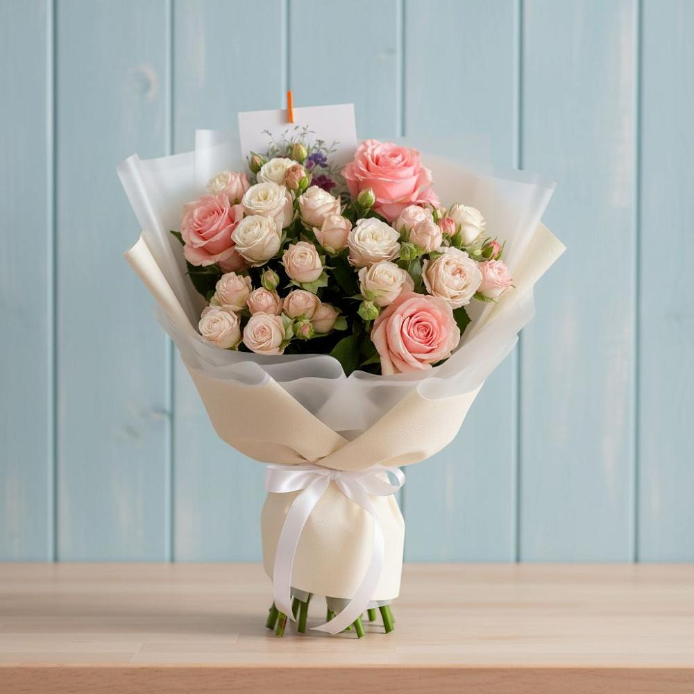 Букет цветов из: Розы в Базарный Карабулак