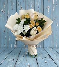 Букет цветов из:  Розы и Хризантемы #REPLACE_PRED# Базарный Карабулак