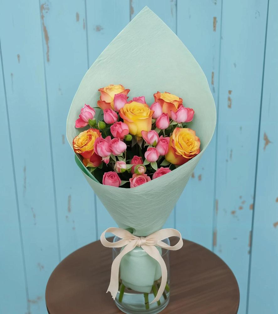 Букет цветов из: Розы в Базарный Карабулак