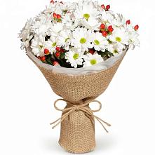 Букет цветов из:  Хризантемы #REPLACE_PRED# Базарный Карабулак